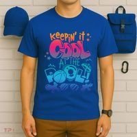 Keepin It Cool In The Pool Summer Vibes Matching Family Gift T-Shirt thumb 6