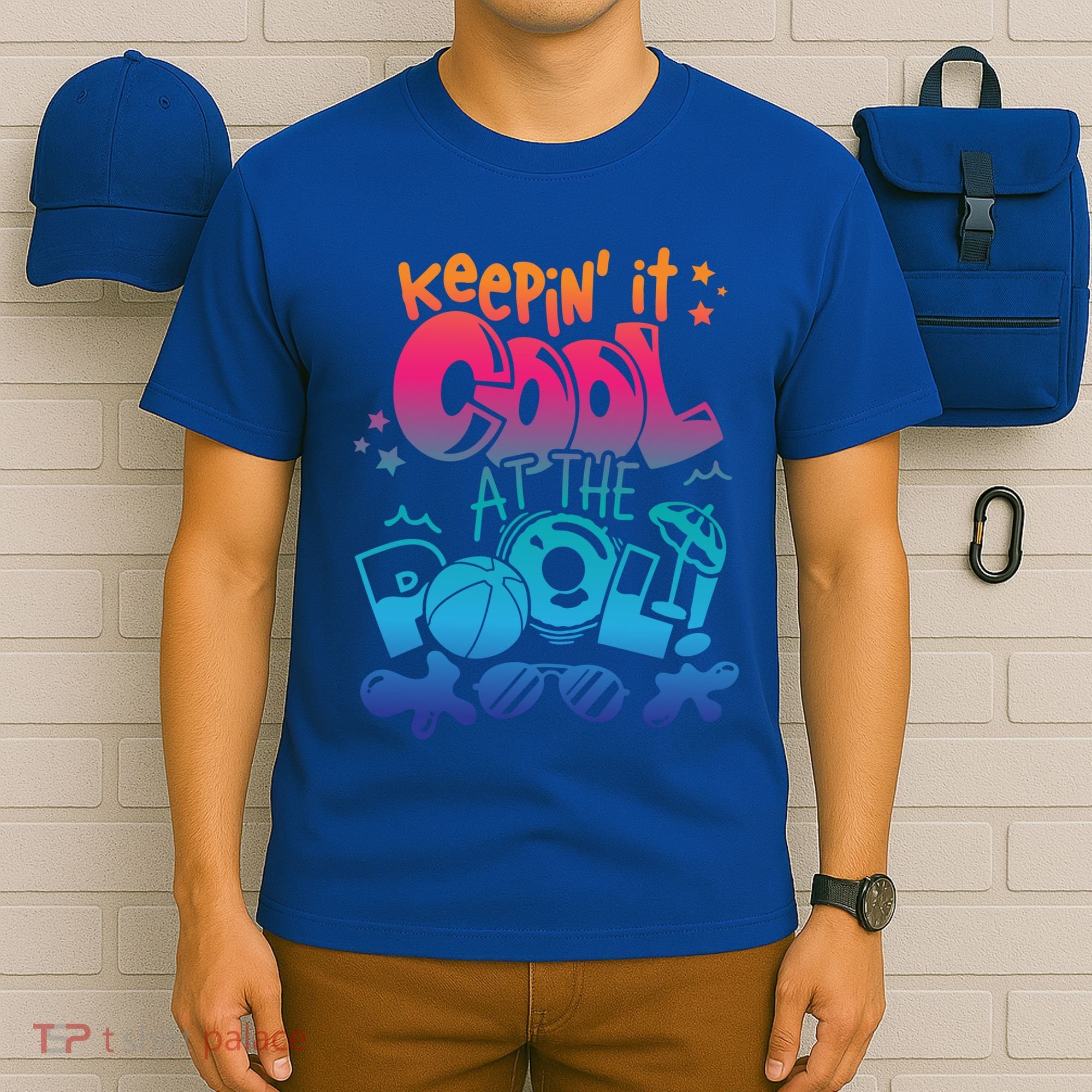 Keepin It Cool In The Pool Summer Vibes Matching Family Gift T-Shirt
