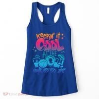 Keepin It Cool In The Pool Summer Vibes Matching Family Gift Women's Tank Top thumb 0