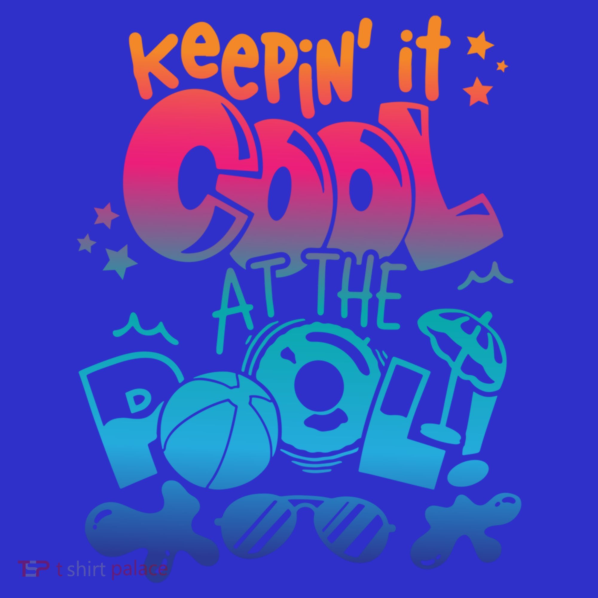Keepin It Cool In The Pool Summer Vibes Matching Family Gift Women's Tank Top