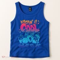 Keepin It Cool In The Pool Summer Vibes Matching Family Gift Tank Top thumb 2