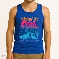 Keepin It Cool In The Pool Summer Vibes Matching Family Gift Tank Top thumb 3