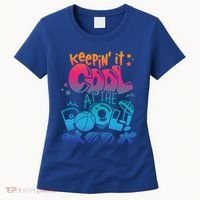 Keepin It Cool In The Pool Summer Vibes Matching Family Gift Women's T-Shirt thumb 0