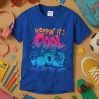 Keepin It Cool In The Pool Summer Vibes Matching Family Gift Kids T-Shirt thumb 3