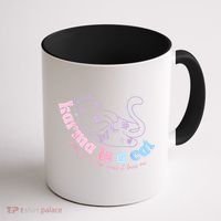 Karma Is Cat Purring In My Lap Cause It Loves Me Coffee Mug thumb 1
