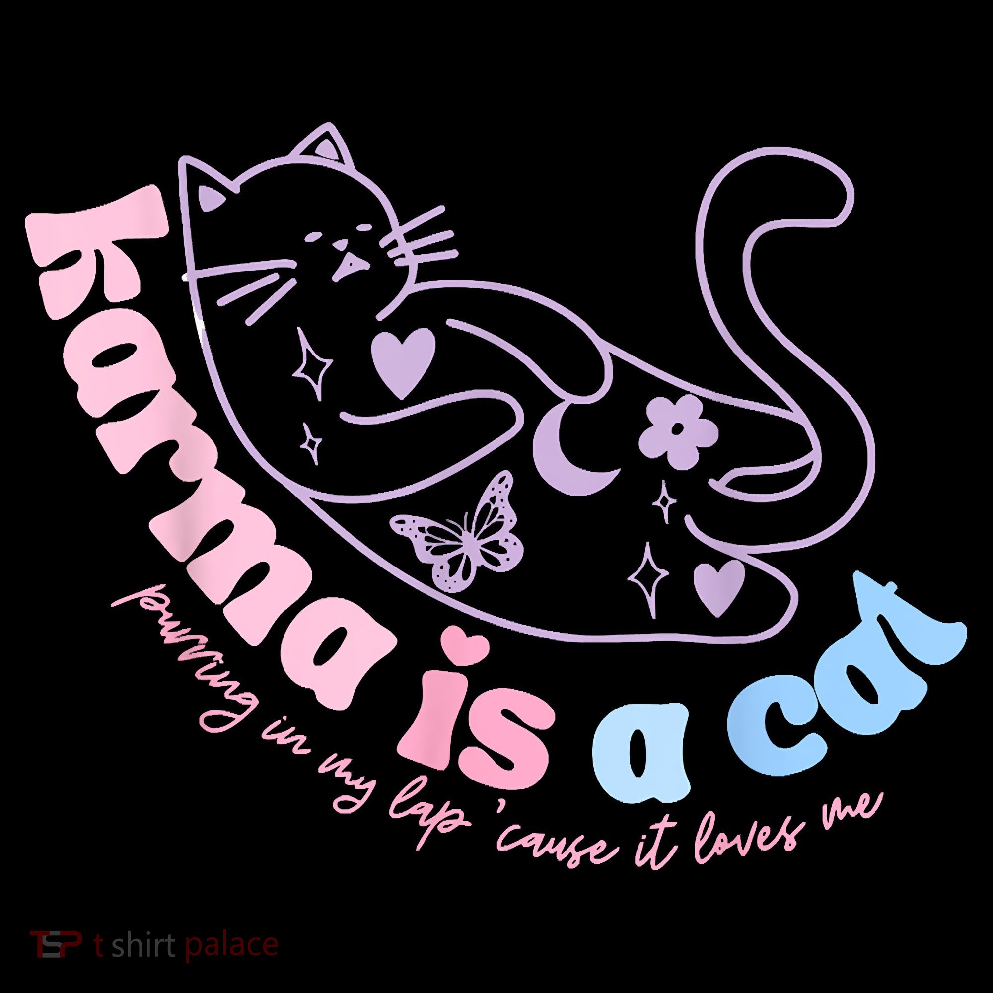 Karma Is Cat Purring In My Lap Cause It Loves Me Coffee Mug