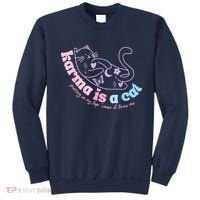 Karma Is Cat Purring In My Lap Cause It Loves Me Sweatshirt thumb 0