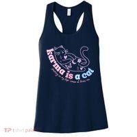 Karma Is Cat Purring In My Lap Cause It Loves Me Women's Tank Top thumb 0