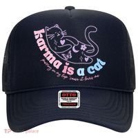 Karma Is Cat Purring In My Lap Cause It Loves Me Hat thumb 0