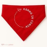 Karma Is Comin' USA-Made Doggie Bandana thumb 0