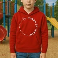 Karma Is Comin' Kids Hoodie thumb 2