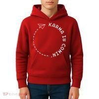 Karma Is Comin' Kids Hoodie thumb 4