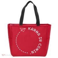 Karma Is Comin' Tote Bag thumb 0