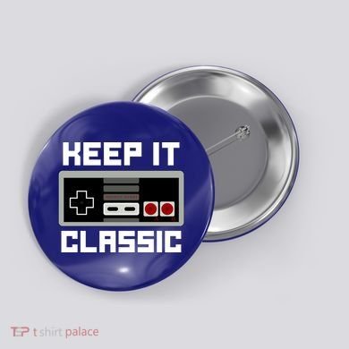 Keep It Classic Retro Gamer Button