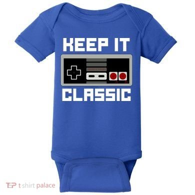 Keep It Classic Retro Gamer Baby Bodysuit