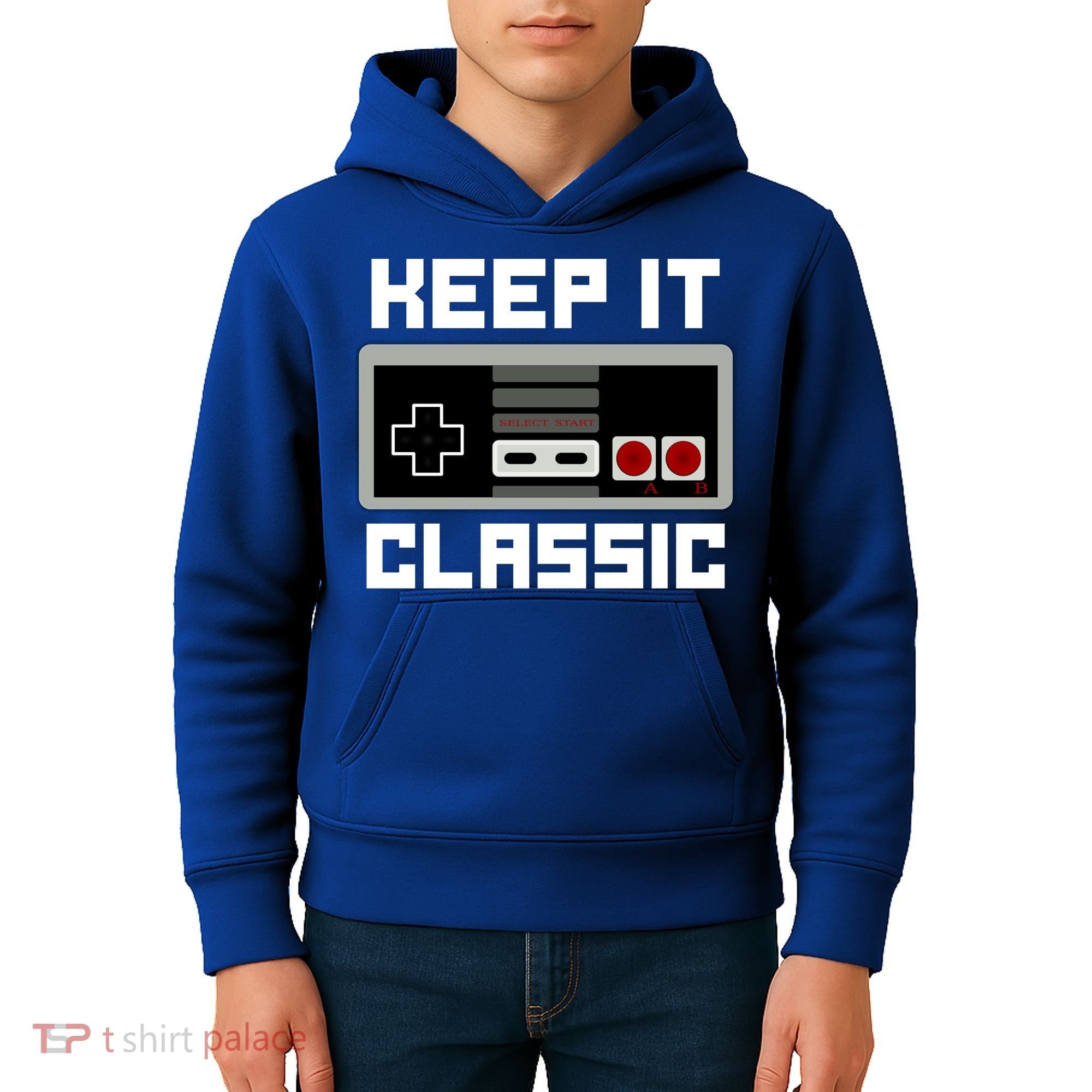 Keep It Classic Retro Gamer Kids Hoodie