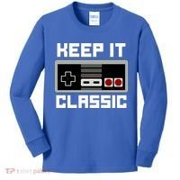 Keep It Classic Retro Gamer Kids Long Sleeve Shirt thumb 0