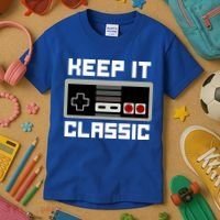Keep It Classic Retro Gamer Kids T-Shirt thumb 3