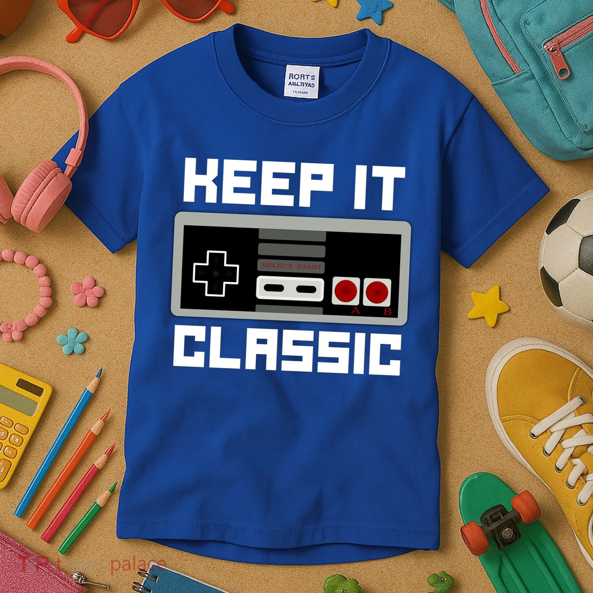 Keep It Classic Retro Gamer Kids T-Shirt