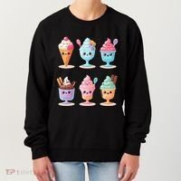 Kawaii Ice Cream Frozen Yogurt Lover Anime Women's Sweatshirt thumb 0