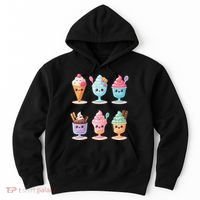 Kawaii Ice Cream Frozen Yogurt Lover Anime Hoodie thumb 0