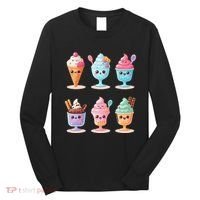 Kawaii Ice Cream Frozen Yogurt Lover Anime Long Sleeve Shirt thumb 0