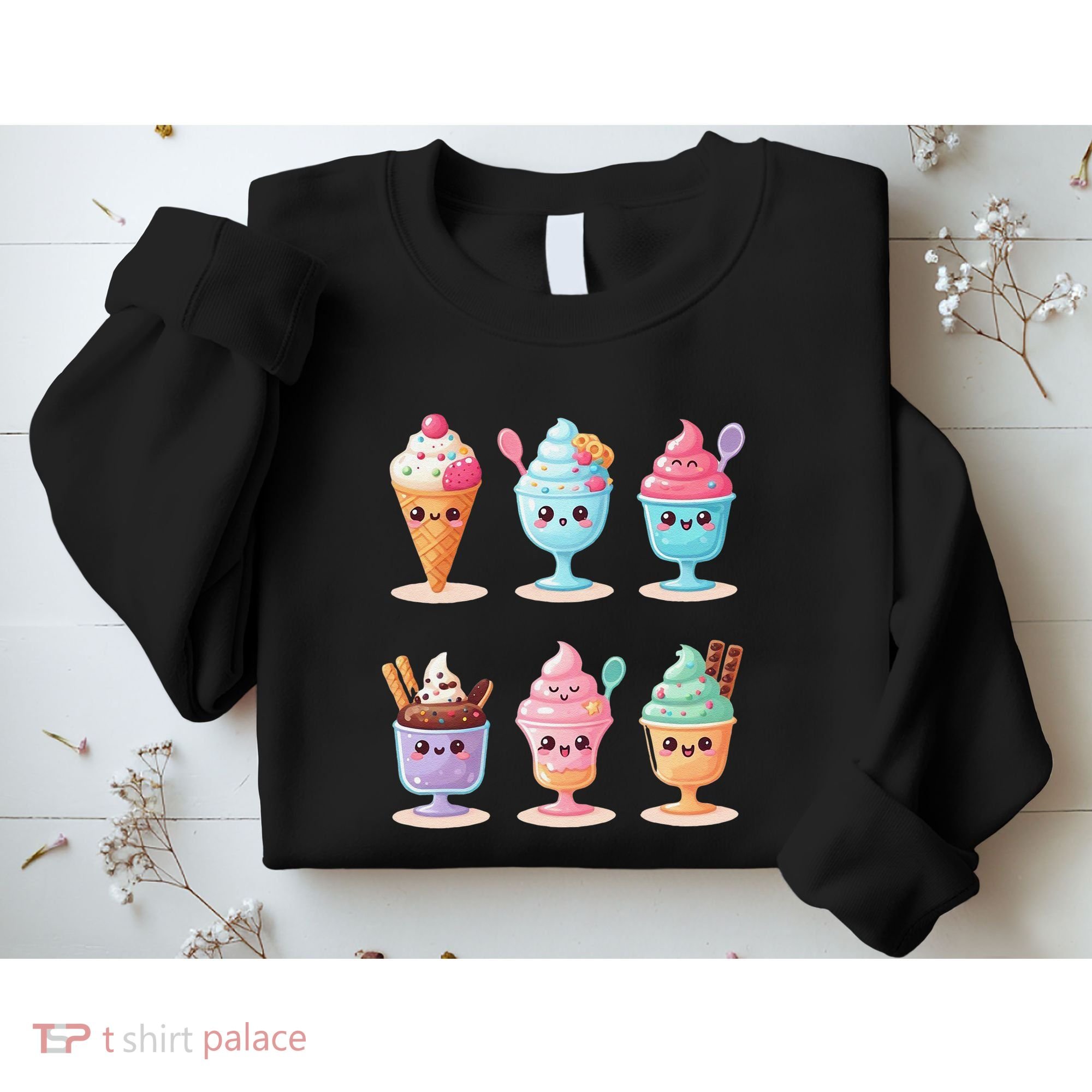 Kawaii Ice Cream Frozen Yogurt Lover Anime Sweatshirt