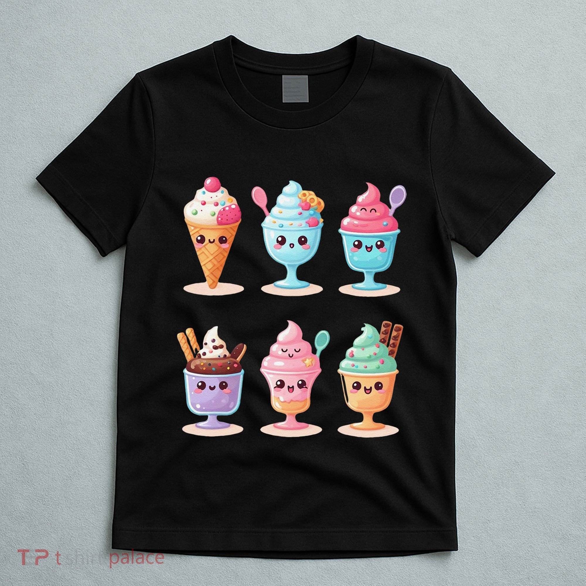 Kawaii Ice Cream Frozen Yogurt Lover Anime T-Shirt