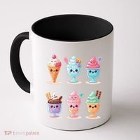 Kawaii Ice Cream Frozen Yogurt Lover Anime Coffee Mug thumb 0