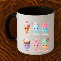 Kawaii Ice Cream Frozen Yogurt Lover Anime Coffee Mug thumb 2