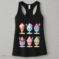 Kawaii Ice Cream Frozen Yogurt Lover Anime Women's Tank Top thumb 3