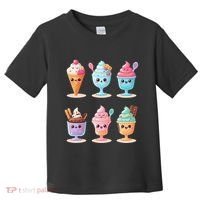 Kawaii Ice Cream Frozen Yogurt Lover Anime Toddler T-Shirt thumb 0