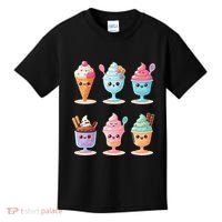 Kawaii Ice Cream Frozen Yogurt Lover Anime Kids T-Shirt thumb 0