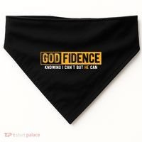 Knowing I CanT But He Can Christian Religious Jesus USA-Made Doggie Bandana thumb 0