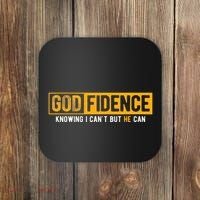 Knowing I CanT But He Can Christian Religious Jesus Coaster thumb 0