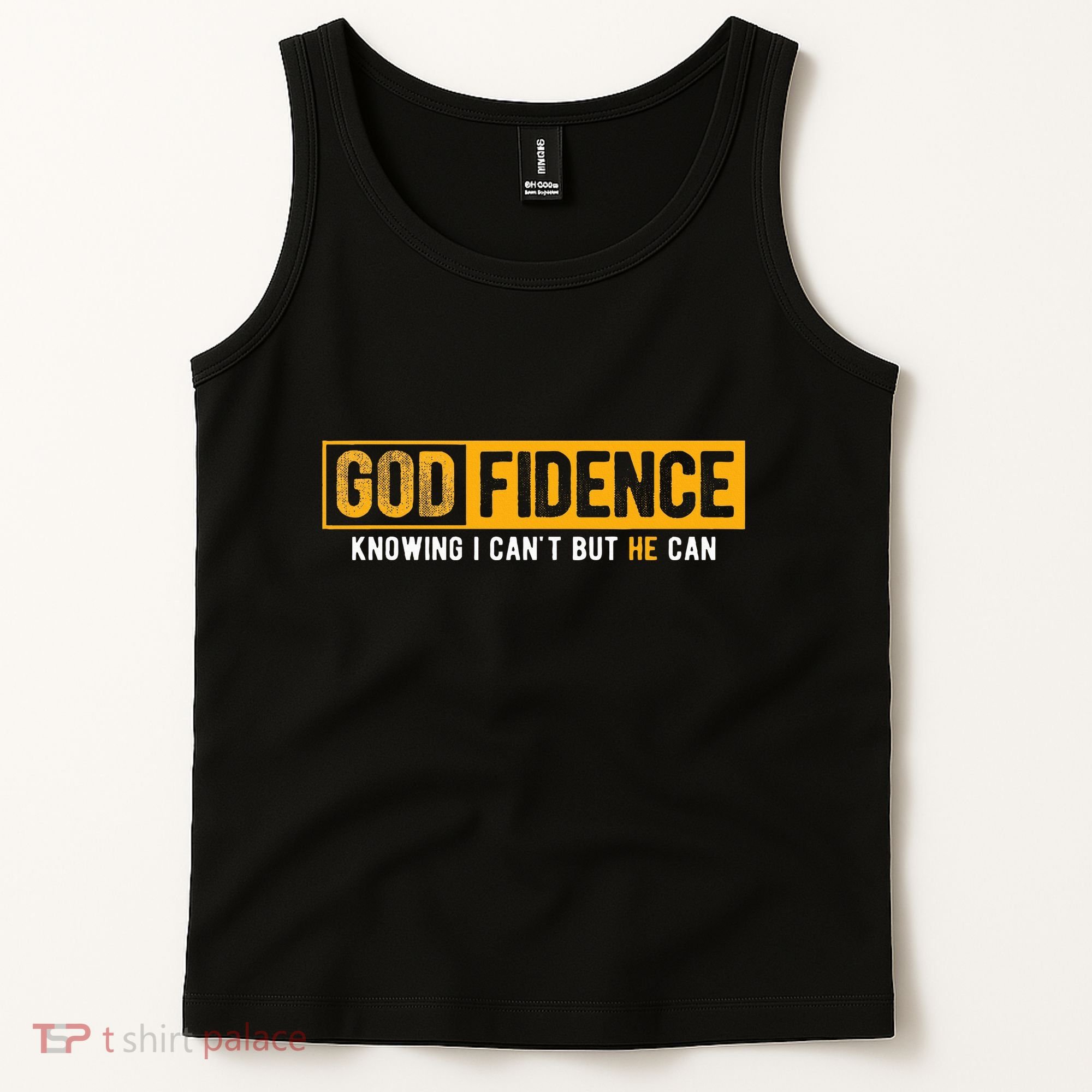 Knowing I CanT But He Can Christian Religious Jesus Tank Top