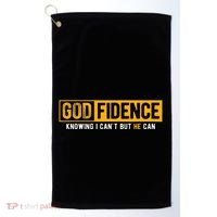 Knowing I CanT But He Can Christian Religious Jesus Golf Towel thumb 0
