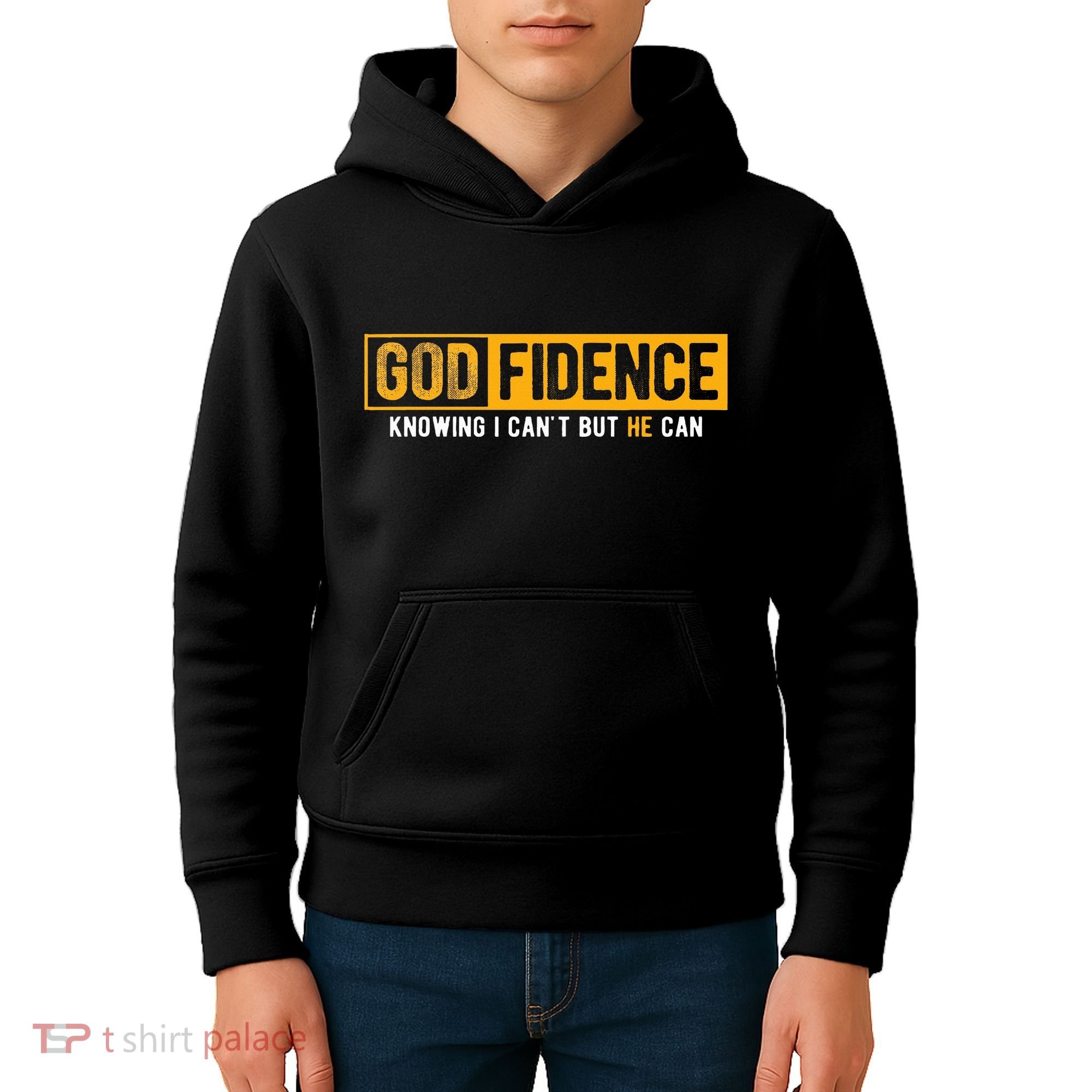 Knowing I CanT But He Can Christian Religious Jesus Kids Hoodie