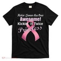 Kickin' Cancer's Ass One Awesome Twice Priceless T-Shirt thumb 0