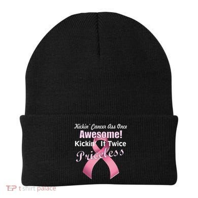 Kickin' Cancer's Ass One Awesome Twice Priceless Beanie