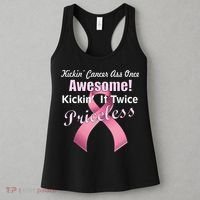 Kickin' Cancer's Ass One Awesome Twice Priceless Women's Tank Top thumb 3