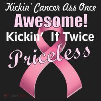 Kickin' Cancer's Ass One Awesome Twice Priceless Hat thumb 2