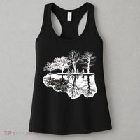Kids Riding Bikes Through Trees Upside Down Women's Tank Top thumb 3