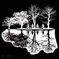Kids Riding Bikes Through Trees Upside Down Baby Bodysuit thumb 2