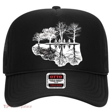 Kids Riding Bikes Through Trees Upside Down Hat