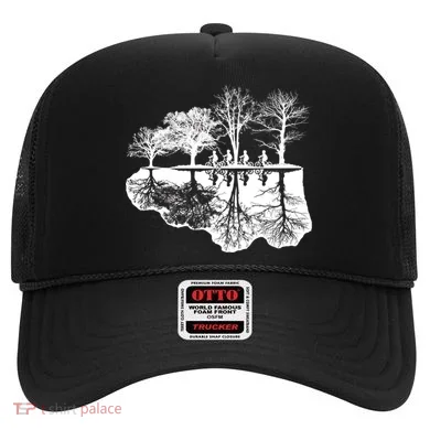 Kids Riding Bikes Through Trees Upside Down Hat