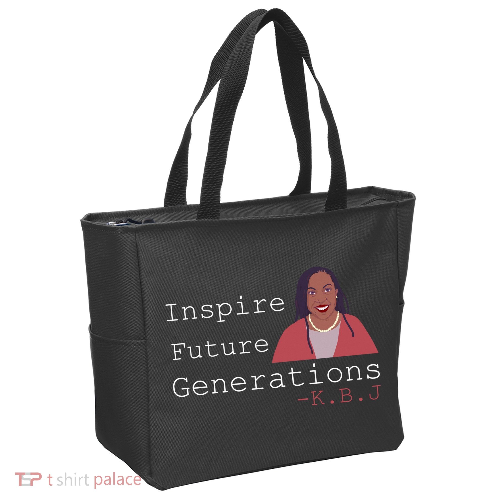 KBJ Inspire Future Generations Quote Tote Bag