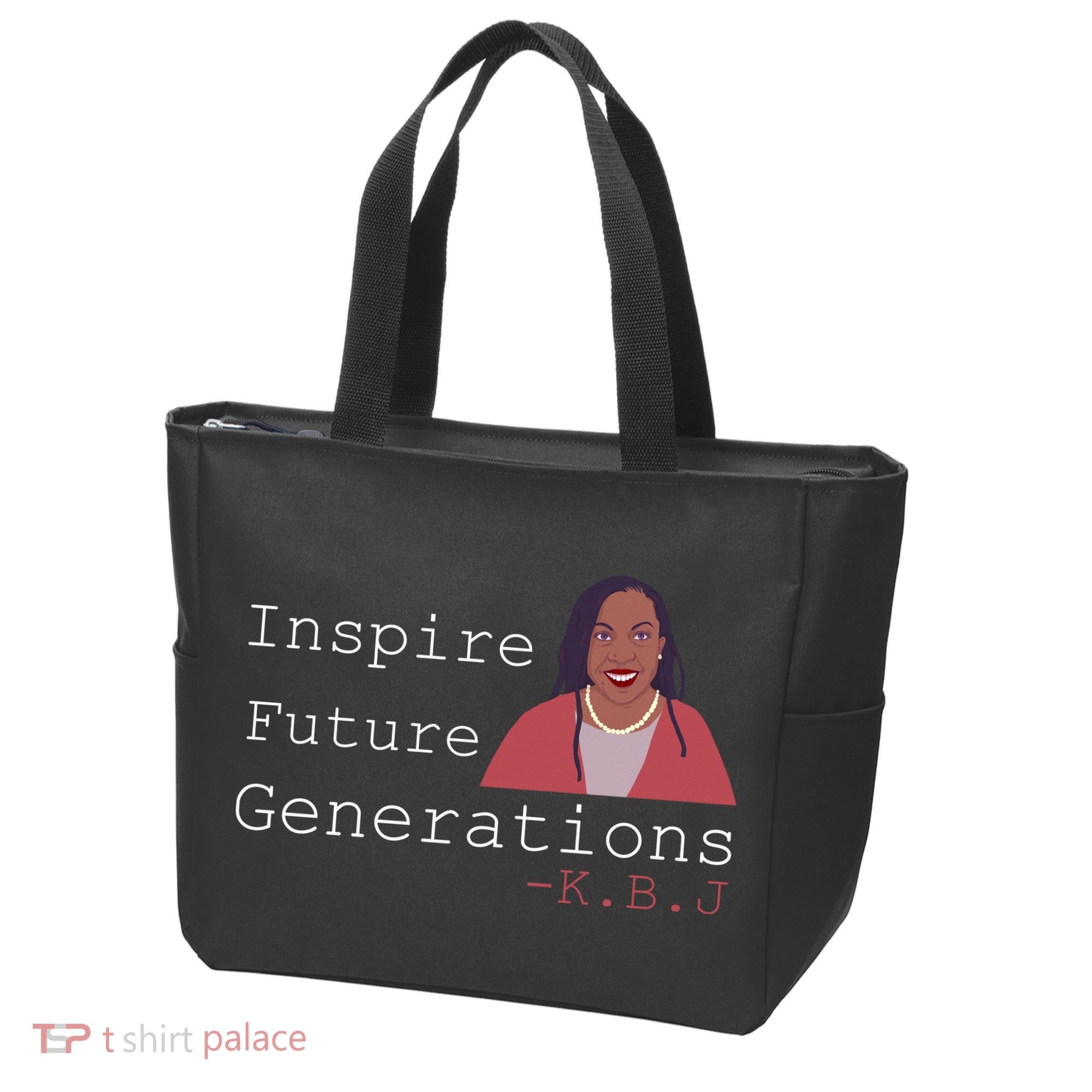 KBJ Inspire Future Generations Quote Tote Bag