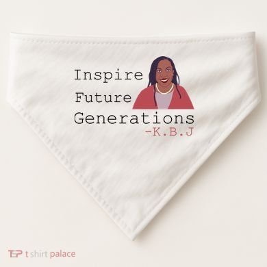 KBJ Inspire Future Generations Quote USA-Made Doggie Bandana