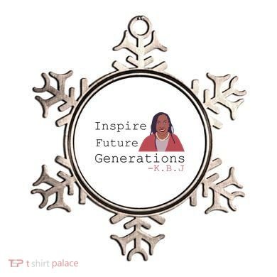 KBJ Inspire Future Generations Quote Ornament